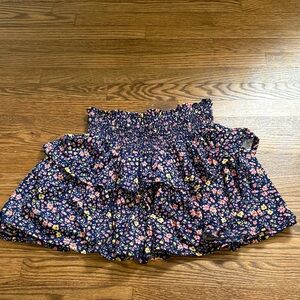 NWT Tweenstyle by Stoopher Floral Smocked Mini Skirt Size 12